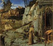 Giovanni Bellini St Francis in the Wilderness (mk08) china oil painting artist